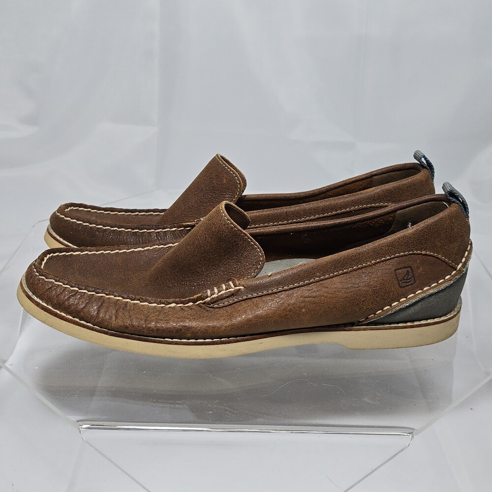 Sperry Top Sider Seaside Venetian Drivers Men 12 Leather Moc Loafers 0219170